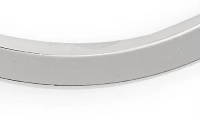 Nordstrom Rack Demi Fine Square Edge Hoop Earrings In Metallic