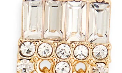 Nordstrom Rack Crystal & Faux Pearl Fringe Drop Earrings In Gold