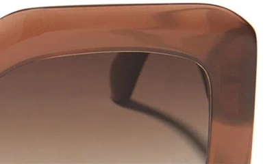 Diff 52mm Giada Square Sunglasses In Brown