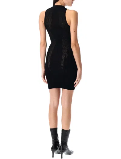 Misbhv Future Sport Halter Mini Dress In Black