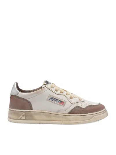 Autry Medalist Low Super Vintage Sneakers In Brown