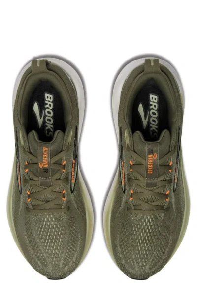 Brooks Glycerin 22 Running Shoe In Green