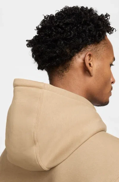 Nike Club Mens Long Sleeve Fleece Active Big And Tall Hoodie In Brown