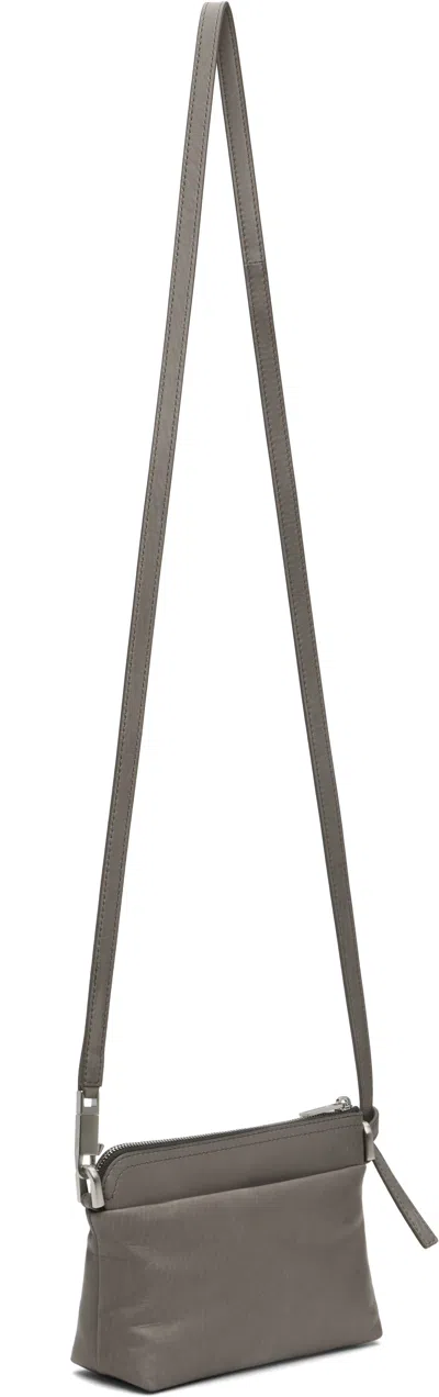Rick Owens Gray Concordians Small Adri Bag In Sand