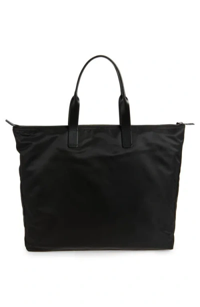 Dolce & Gabbana Zippered Tote Bag With Leather Handles In Black