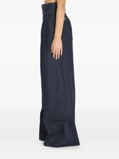 Zimmermann Denim Hypnotic Wide-leg Jeans In Blue