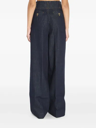 Zimmermann Denim Hypnotic Wide-leg Jeans In Blue