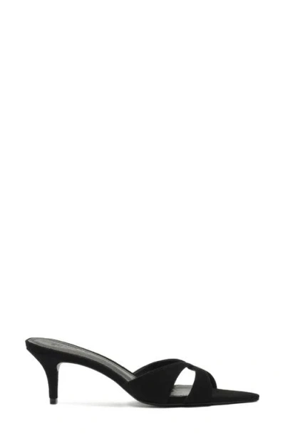 Schutz Hilda Suede Mule Heel In Black, Women's At Urban Outfitters In Black