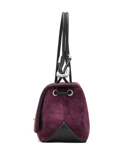Marc Jacobs Rectangular Suede Shoulder Bag With Adjustable Strap In Red