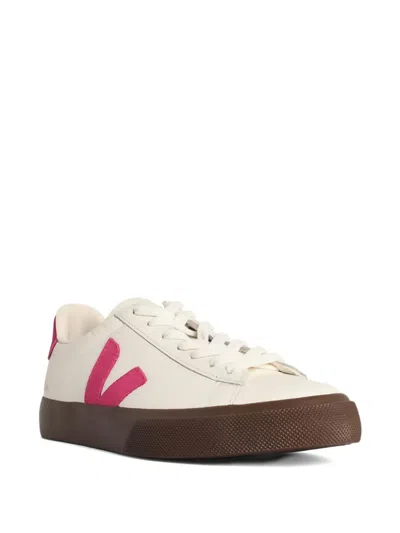 Veja Campo Leather Sneakers In White
