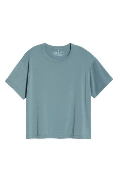 Free Fly Elevate Boxy T-shirt In Blue
