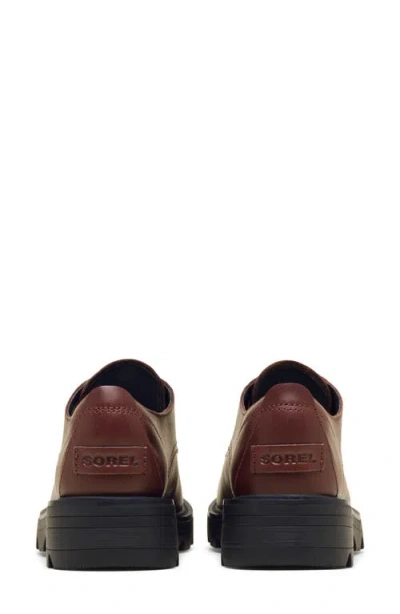 Sorel Women's Revel Ave Derby Round Toe Shoes In Brown