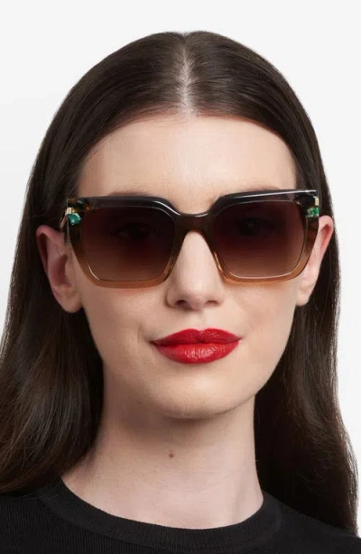 Carolina Herrera Square-frame Gradient-lenses Sunglasses In Multi