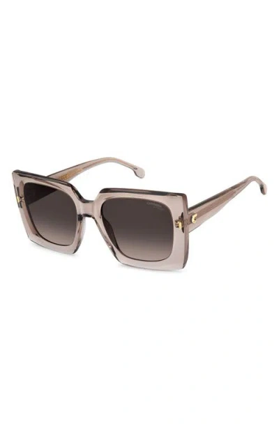 Carrera Eyewear 55mm Rectangular Sunglasses In Brown