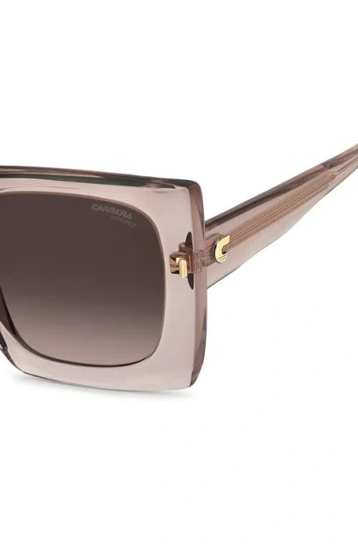Carrera Eyewear 55mm Rectangular Sunglasses In Brown
