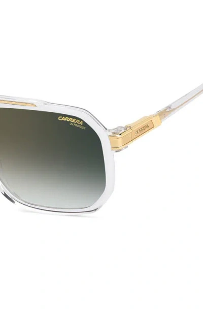 Carrera Eyewear 60mm Rectangular Flat Top Sunglasses