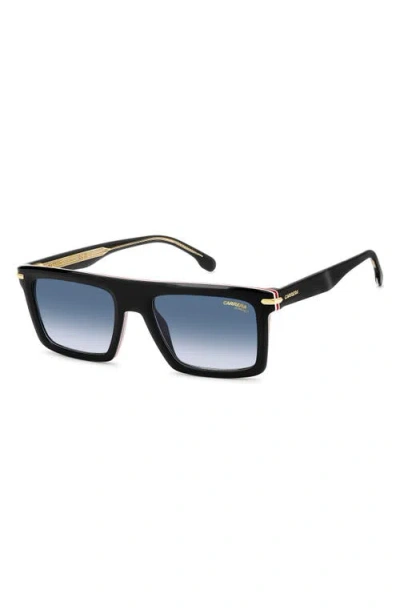 Carrera Eyewear 54mm Rectangular Flat Top Sunglasses