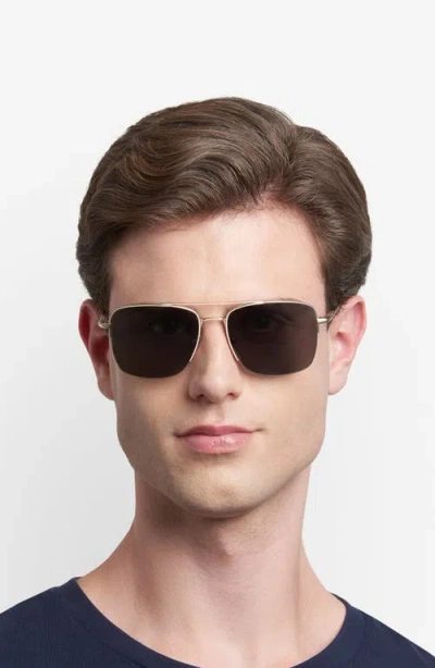 Fossil 57mm Rectangular Sunglasses In Gray