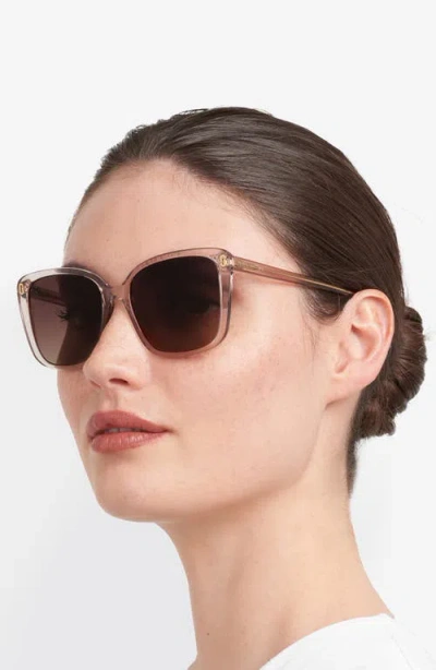 Marc Jacobs 56mm Gradient Butterfly Sunglasses In Brown