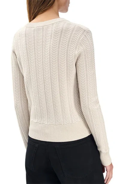 Rag & Bone Francesca Wool Blend Cardigan In White