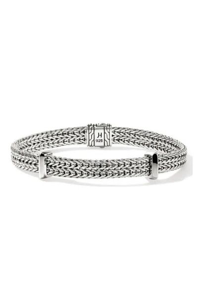 John Hardy Sterling Silver Diamond Icon Link Bracelet In Metallic