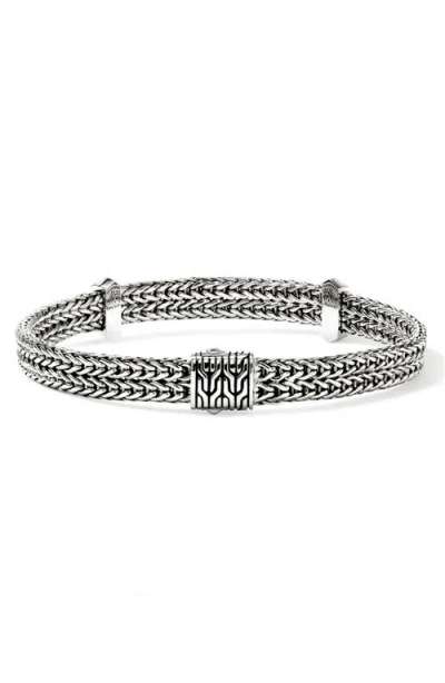 John Hardy Sterling Silver Diamond Icon Link Bracelet In Metallic