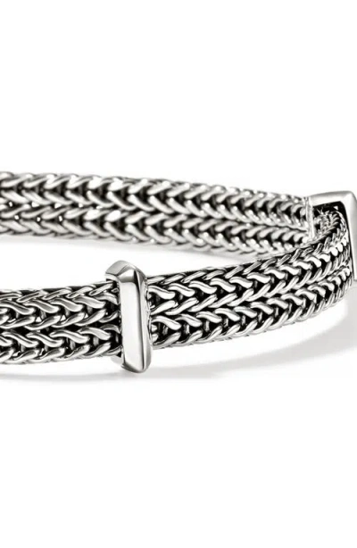 John Hardy Sterling Silver Diamond Icon Link Bracelet In Metallic