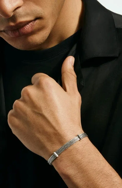 John Hardy Sterling Silver Diamond Icon Link Bracelet In Metallic