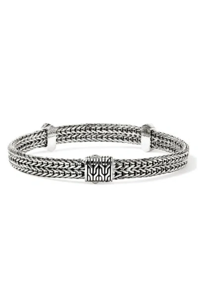 John Hardy Sterling Silver Diamond Icon Link Bracelet In Metallic