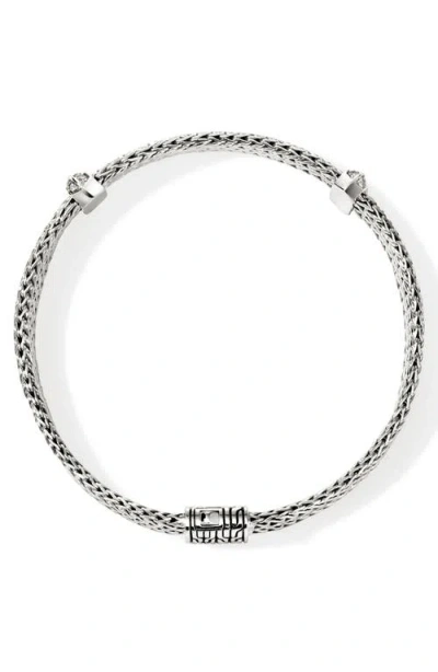 John Hardy Sterling Silver Diamond Icon Link Bracelet In Metallic