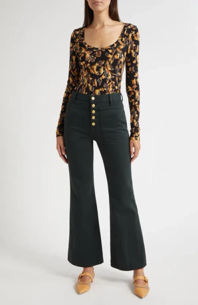 Ulla Johnson Aris Long Sleeve Knit Top In Multi