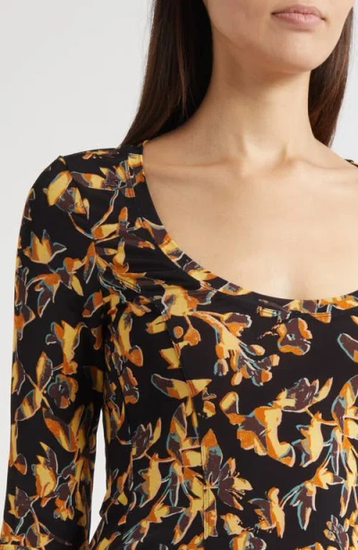 Ulla Johnson Aris Long Sleeve Knit Top In Multi