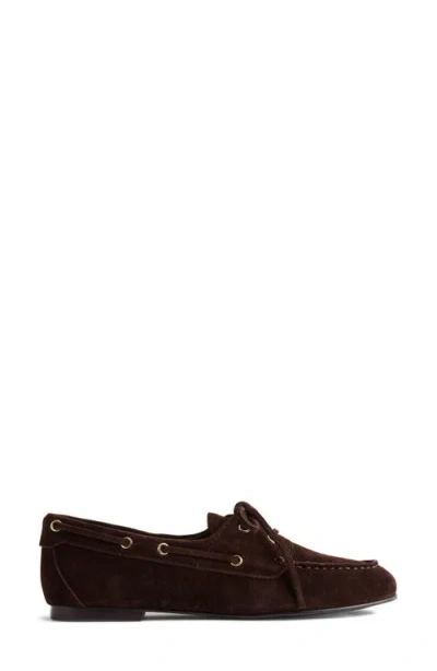 Madewell The Jamie Boat Shoe In Brown