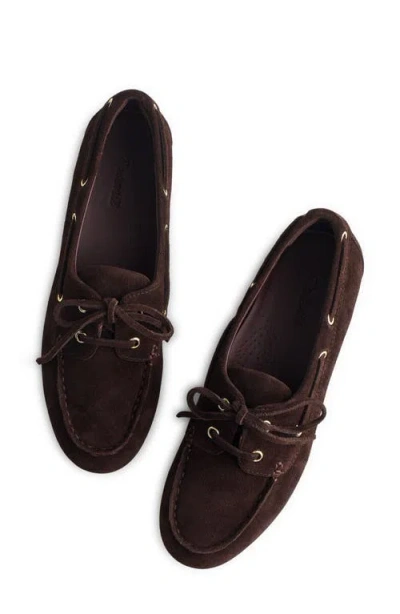 Madewell The Jamie Boat Shoe In Brown
