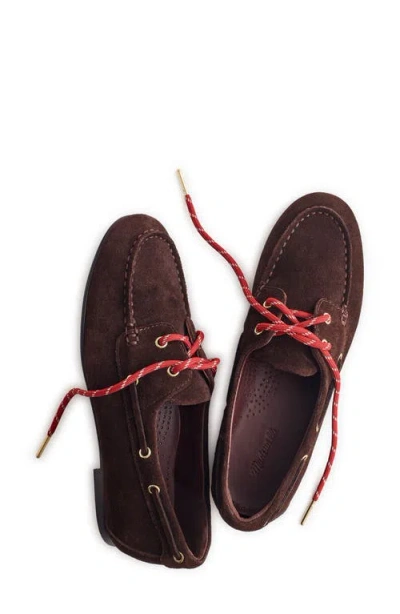 Madewell The Jamie Boat Shoe In Brown