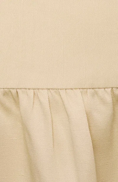 Mango Women's Frayed Ends Midi Skirt In Yellow