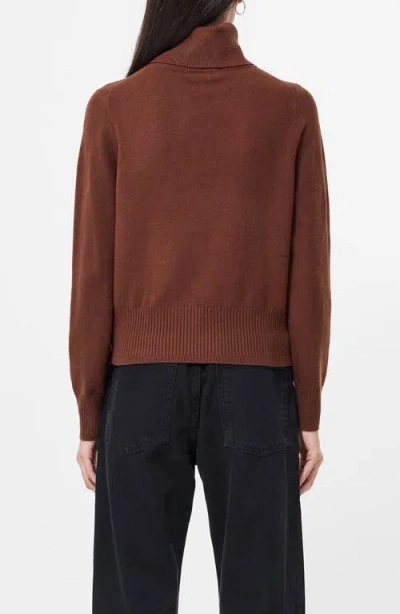French Connection Babysoft Turtleneck Sweater In Brown