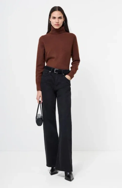 French Connection Babysoft Turtleneck Sweater In Brown