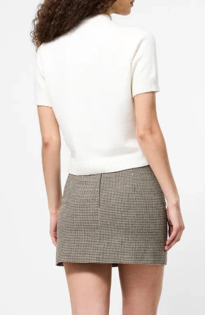 French Connection Vhari Knit Mock Neck Top In Gray