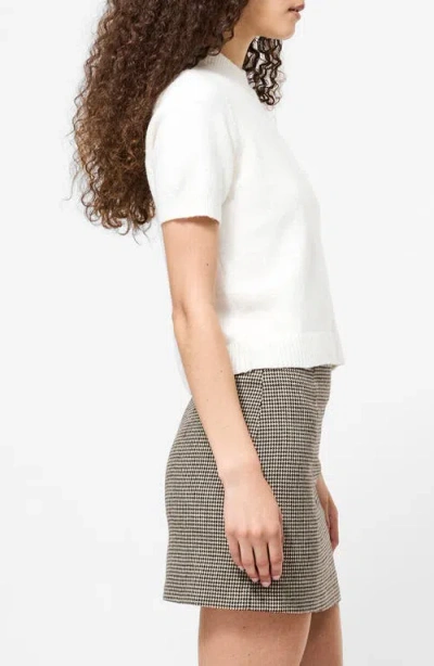 French Connection Vhari Knit Mock Neck Top In Gray