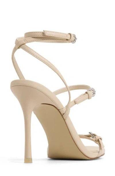 Aldo Women's Jamielynn Strappy Ankle-wrap High-heel Dress Sandals In White