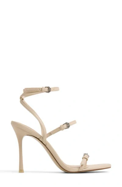 Aldo Women's Jamielynn Strappy Ankle-wrap High-heel Dress Sandals In White