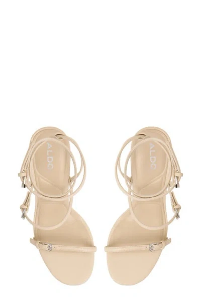 Aldo Women's Jamielynn Strappy Ankle-wrap High-heel Dress Sandals In White
