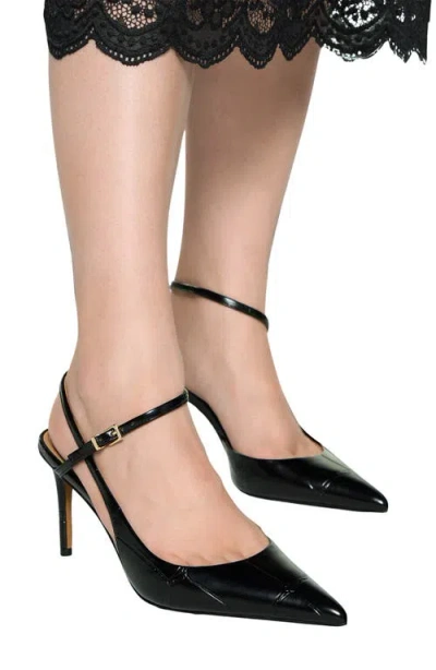 Aldo Women's Kymmberly Asymmetric Ankle-strap High-heel Pumps In Black