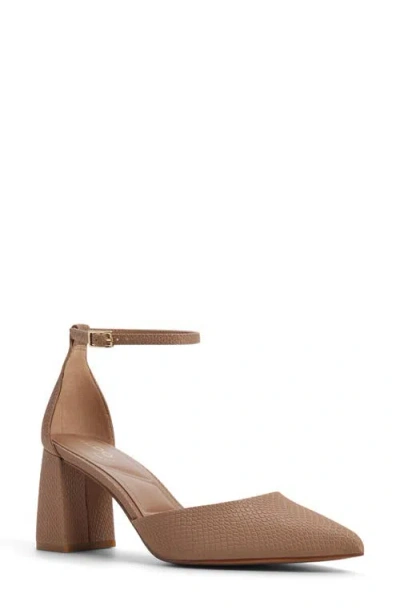 Aldo Women's Jan Two-piece Block-heel Pumps In Brown