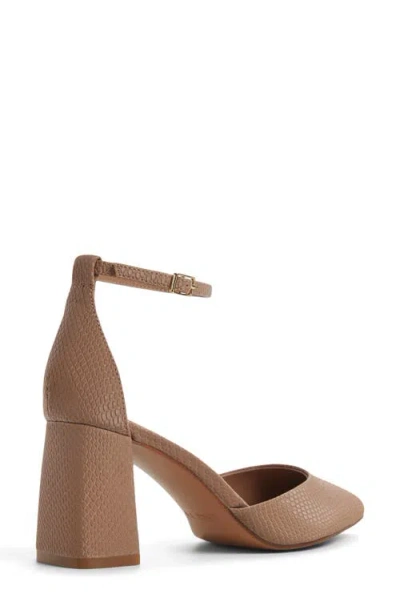 Aldo Women's Jan Two-piece Block-heel Pumps In Brown