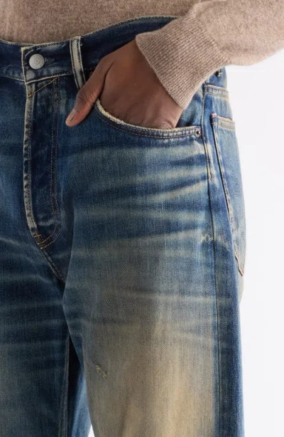 Acne Studios Mens Rocka Straight-leg Denim Jeans Dark Blue