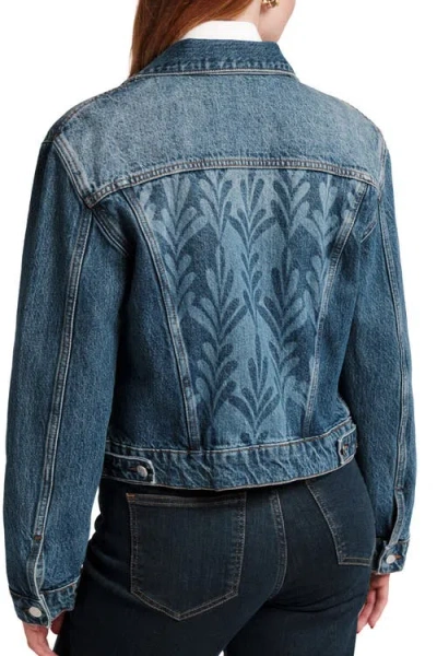 Frances Valentine Taylor Jean Jacket In Blue