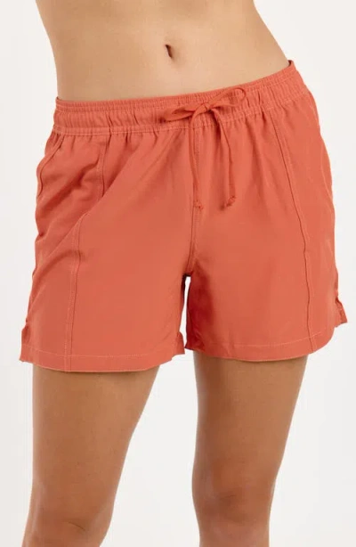 Calypsa 4" Board Shorts In Brown
