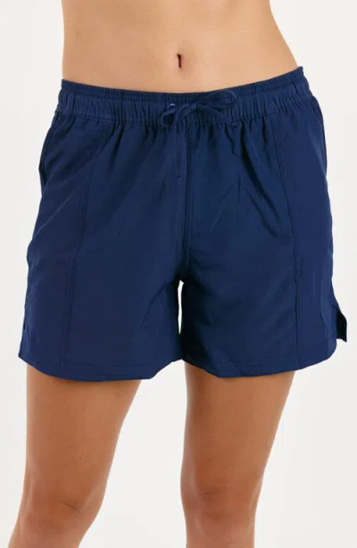 Calypsa Women's 7" Board Shorts In Blue